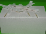 Зубочистки 65 мм деревянные в индивидуальной упаковке в бумаге 1000шт/уп 40 уп/кор